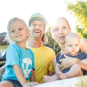 Pam, Michi, Luki und Momo